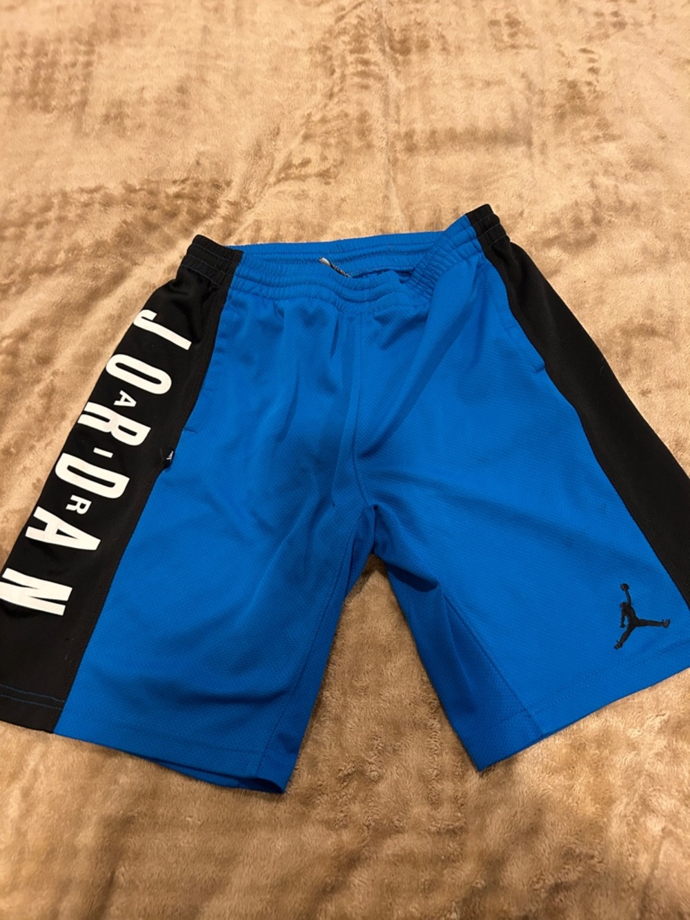 Air Jordan Boy’s Royal Blue and Black Athletic Shorts